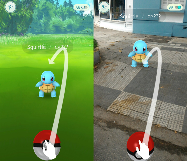Celular com giroscópio para jogar Pokémon Go
