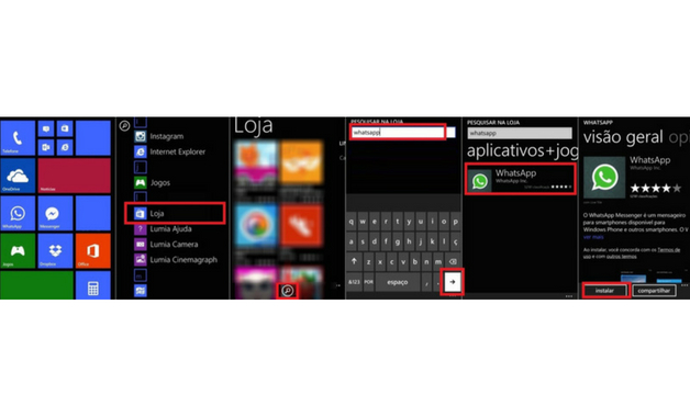 Como instalar o WhatsApp no celular no Windows Phone
