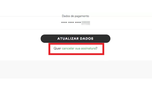 Como cancelar a assinatura do Spotify quarto passo