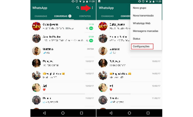 Como colocar senha no WhatsApp passos