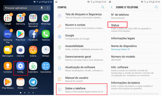 Como desconrir o imei do celular Android