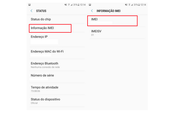 Como descobrir o imei do celular Android
