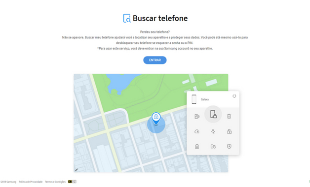 Como desbloquear celular Samsung via Find My Phone