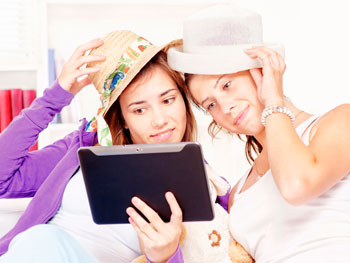 Tablet com câmera frontal