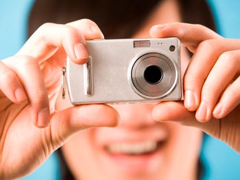 Camera com zoom digital