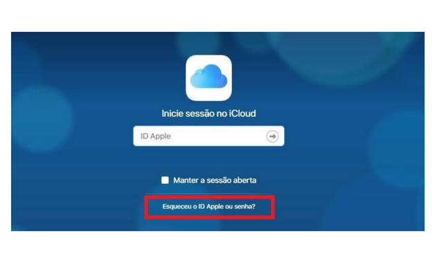Recuperar senha do iCloud
