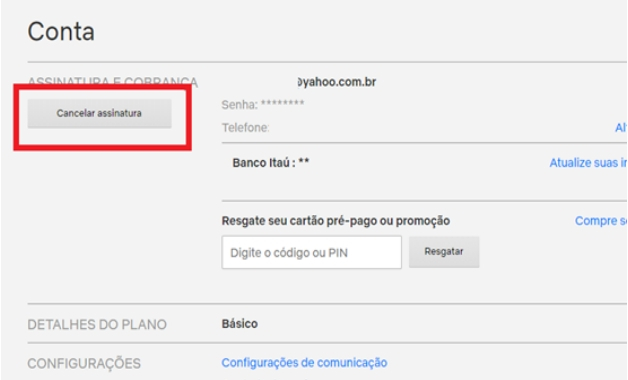 Como cancelar a assinatura da Netflix?