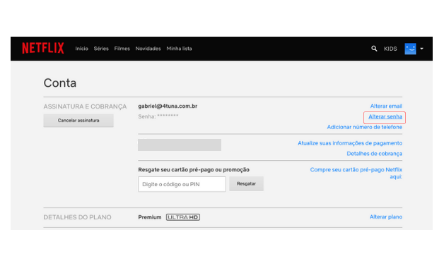 Como ALTERAR EMAIL da CONTA NETFLIX 